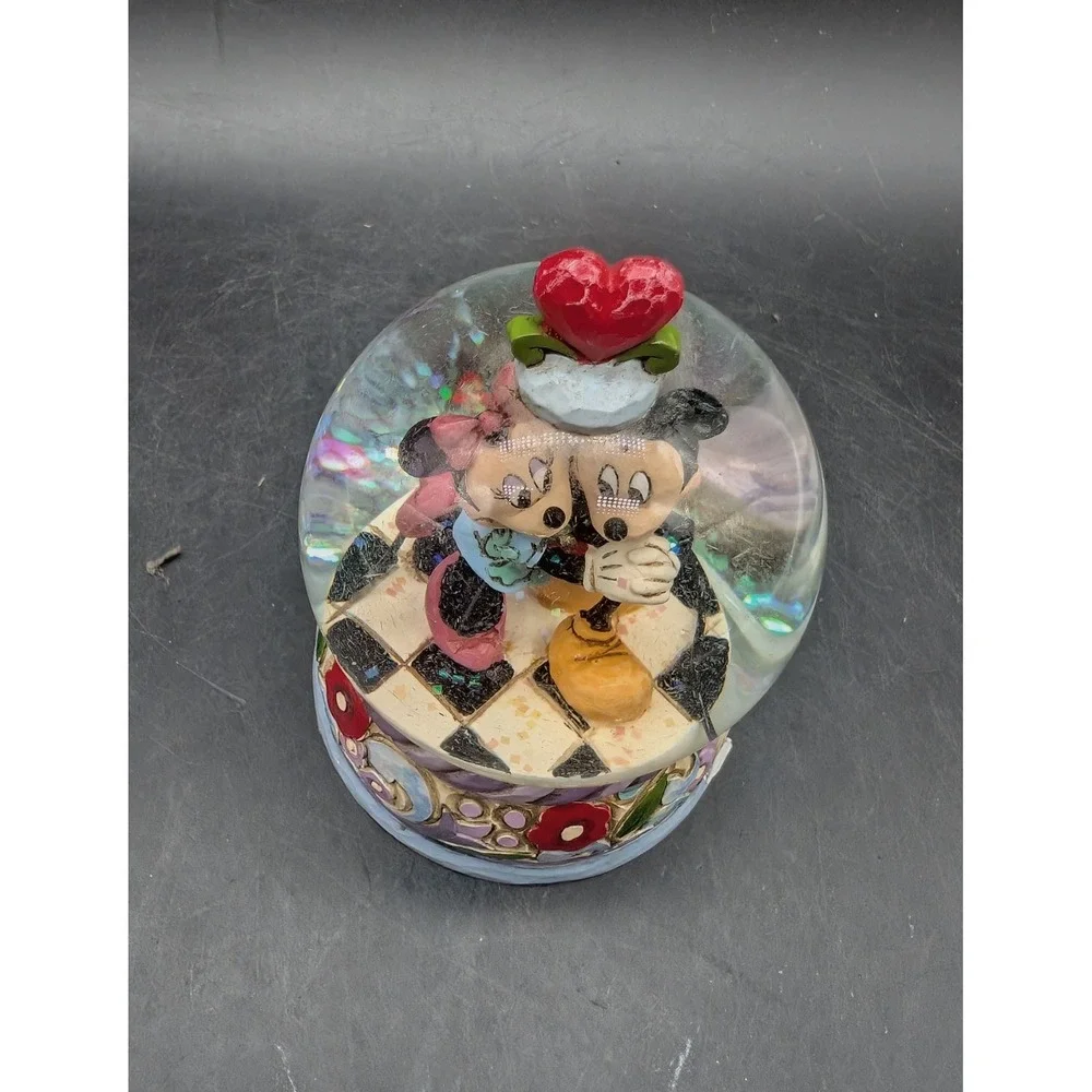 Jim Shore Disney Traditions Mickey Minnie Spring Jitterbug Snow Globe 4015350